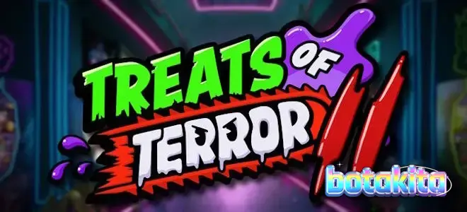 Tampilan visual slot Treats of Terror II dengan tema camilan horor.